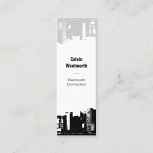 Minitarjeta De Visita 1 encima de 1 abajo céntrico