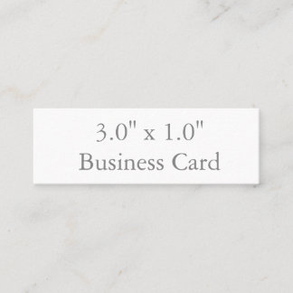 Minitarjeta De Visita 3.0" x 1.0"