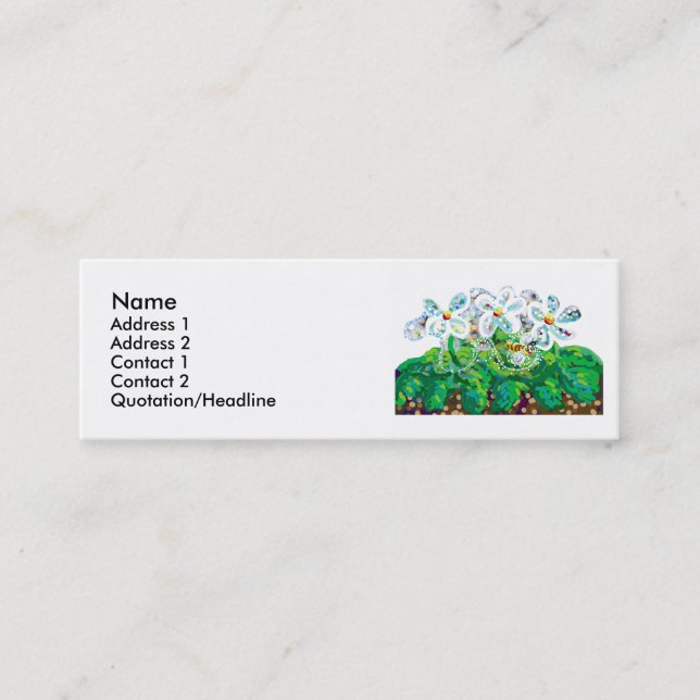 Minitarjeta De Visita Abeja feliz (Anverso)