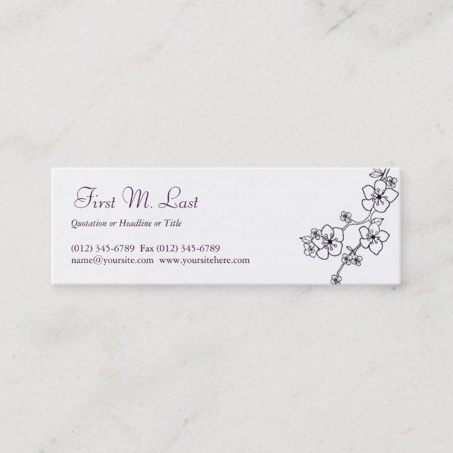 Minitarjeta De Visita Acervo (Anverso)