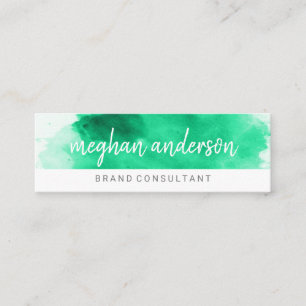 Minitarjeta De Visita Acuarela   Consultor   Artista