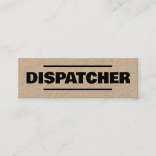 Minitarjeta De Visita Agente de transporte Dispatcher Kraft