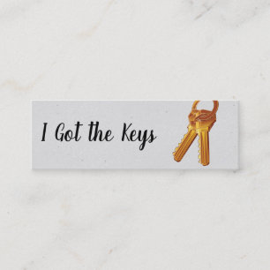 Minitarjeta De Visita Agente inmobiliario / Claves