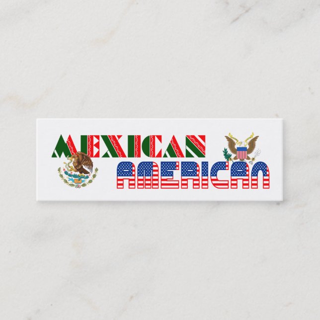 Minitarjeta De Visita Águilas Americanas Mexicanas (Anverso)