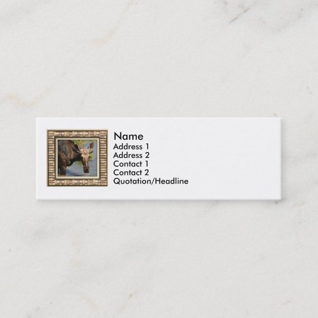 Minitarjeta De Visita Alces (Anverso)