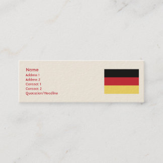 Minitarjeta De Visita Alemania - Skinny