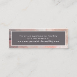 Minitarjeta De Visita Alojamiento de sitio web simple y moderno de Bodas