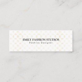 Minitarjeta De Visita Anillos dorados