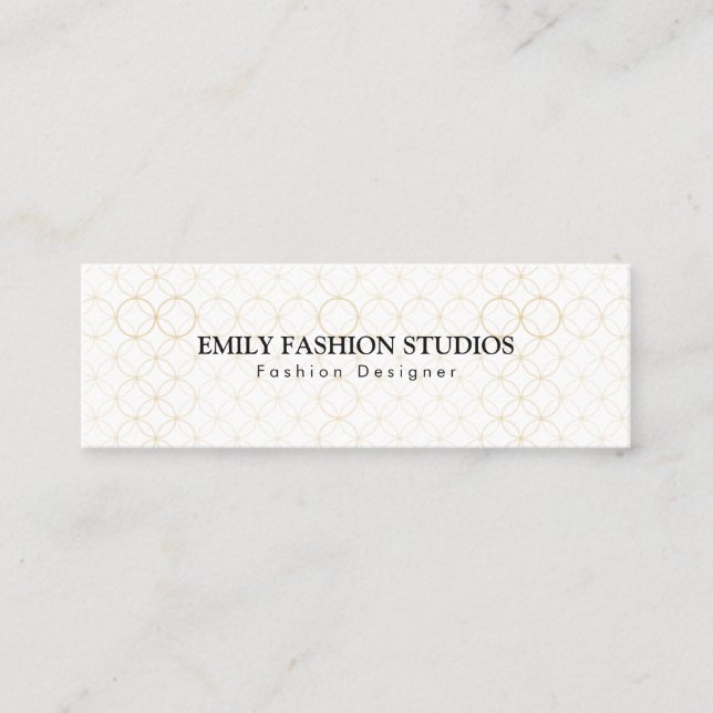 Minitarjeta De Visita Anillos dorados (Anverso)