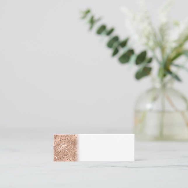 Minitarjeta De Visita Animal de patrón de impresión de leopardo negro (Anverso de pie)