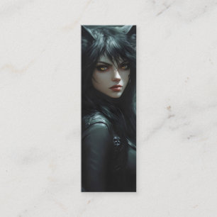 Minitarjeta De Visita Anime Wolf Chica