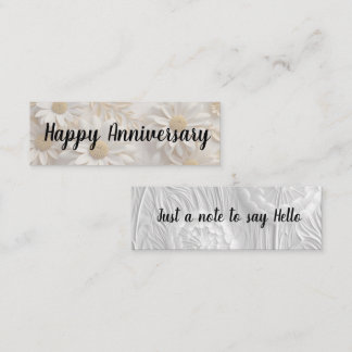 Minitarjeta De Visita Aniversario de Hola/Feliz