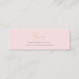 Minitarjeta De Visita Aquí viene el lazo de novia rsvp