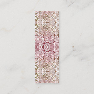 Minitarjeta De Visita Arabesque del Victorian, HALYDON - crema y Brown