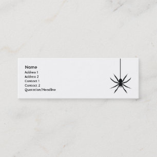 Minitarjeta De Visita Araña - flaca