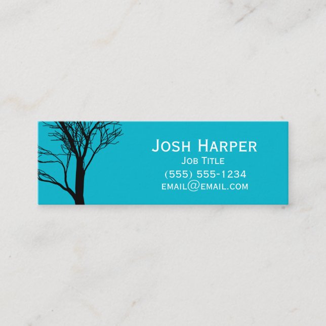 Minitarjeta De Visita Árbol creativo del arte (Anverso)