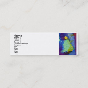 MINITARJETA DE VISITA ÁRBOL DE NAVIDAD