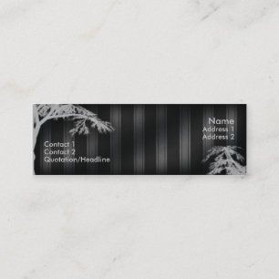 Minitarjeta De Visita Árbol fantasma negro