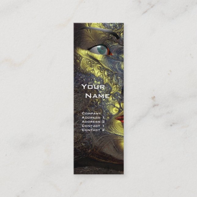 Minitarjeta De Visita ARES CYBORG , rojo amarillo (Anverso)