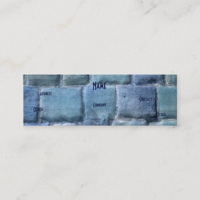 Minitarjeta De Visita Arquitecto Blue Sandstone (Anverso)