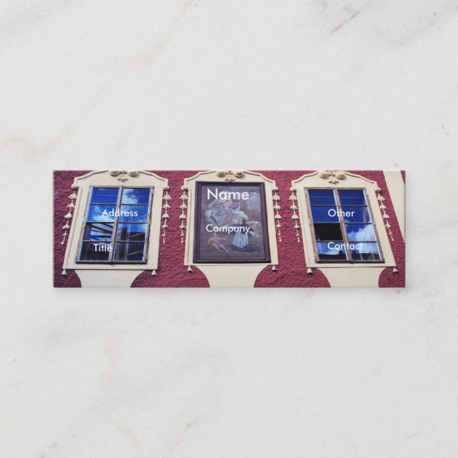 Minitarjeta De Visita Arquitecto de Windows I (Anverso)