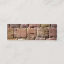 Minitarjeta De Visita Arquitecto Sandstone