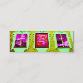 Minitarjeta De Visita Arquitecto Windows IV