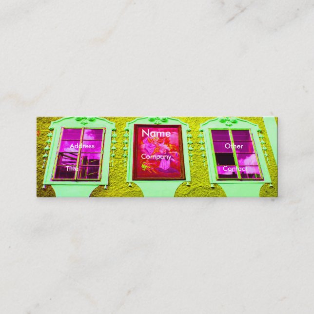 Minitarjeta De Visita Arquitecto Windows IV (Anverso)