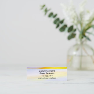 Minitarjeta De Visita Arte abstracto dorado moderno