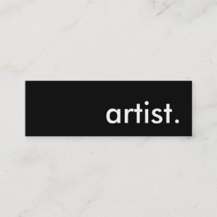 Minitarjeta De Visita artista.