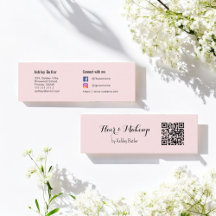 Artista de belleza de código QR rosa