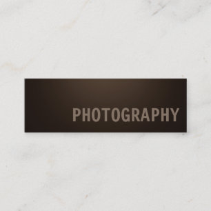 Minitarjeta De Visita Artista de fotógrafos delgados de Sepia Brown