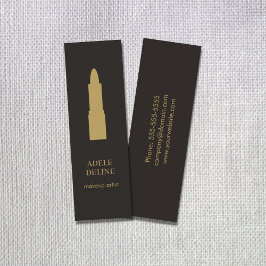 Minitarjeta De Visita Artista minimalista de maquillaje de lápiz labial