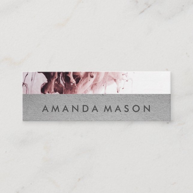 Minitarjeta De Visita Artístico | Diseño interior | Arte abstracto (Anverso)