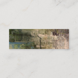 Minitarjeta De Visita Artsy Grunge