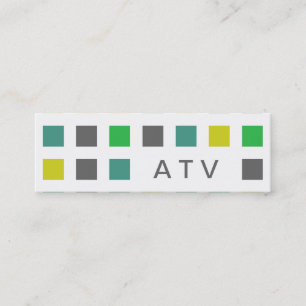Minitarjeta De Visita ATV (cuadrados de la MOD)