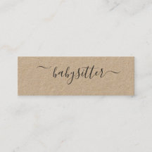 Au pair llano simple natural rústico de la nin@era