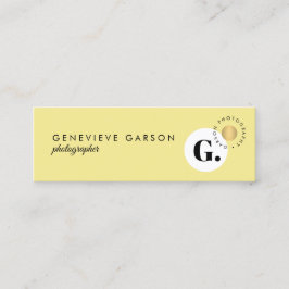 Minitarjeta De Visita Audaz Logotipo de Monograma Creativo Medios Social