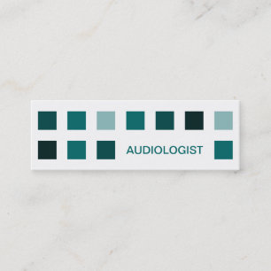 Minitarjeta De Visita AUDIOLOGISTA (cuadrados mod)
