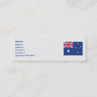 Minitarjeta De Visita Australia - flaca