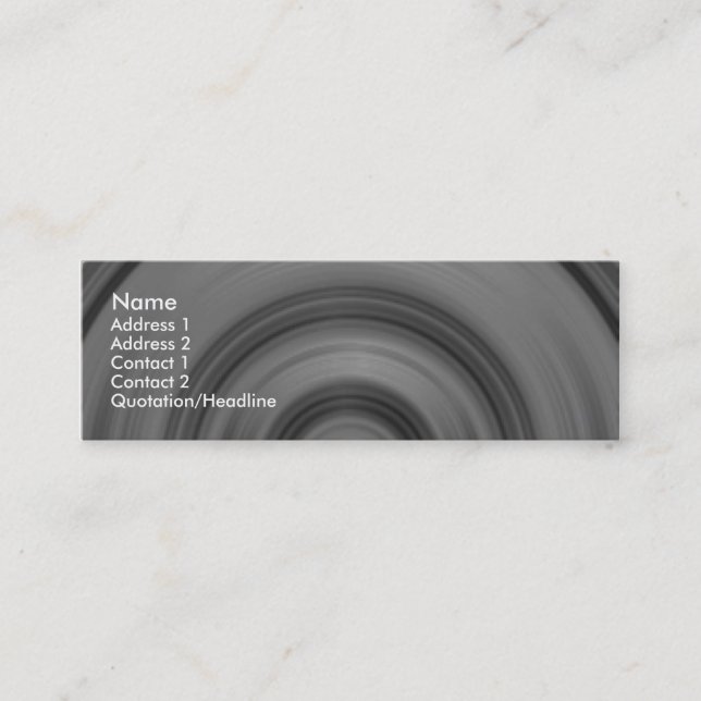 Minitarjeta De Visita Auto rápido I (Anverso)