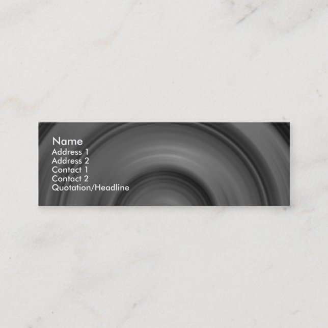 Minitarjeta De Visita Auto rápido II (Anverso)