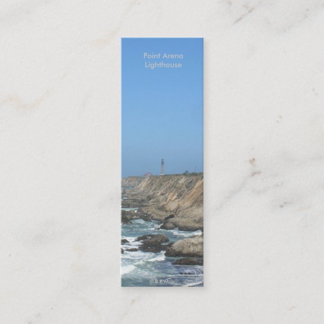 Minitarjeta De Visita Autobús. Faro de Card - Point Arena (Anverso)