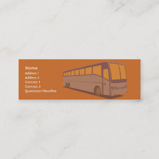 Minitarjeta De Visita Autobús - flaco