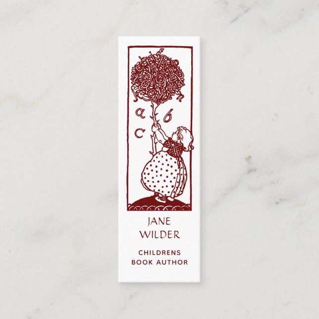 Minitarjeta De Visita Autor único de libros para niños (Anverso)