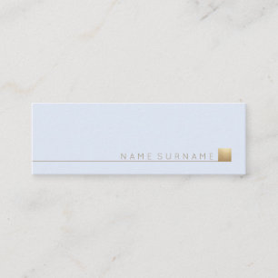 Minitarjeta De Visita Azul en colores pastel del acento minimalista