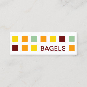Minitarjeta De Visita BAGELS mod cuadrados