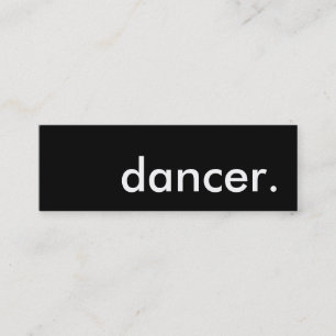 Minitarjeta De Visita bailarina.