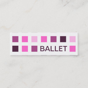 Minitarjeta De Visita BALLET (cuadrados mod)