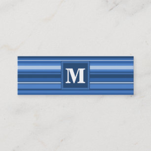 Minitarjeta De Visita Bandas azules monográficas